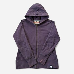 Y2K American Giant Sportswear Company Faded Purple Zip Up Workwear Hoodie